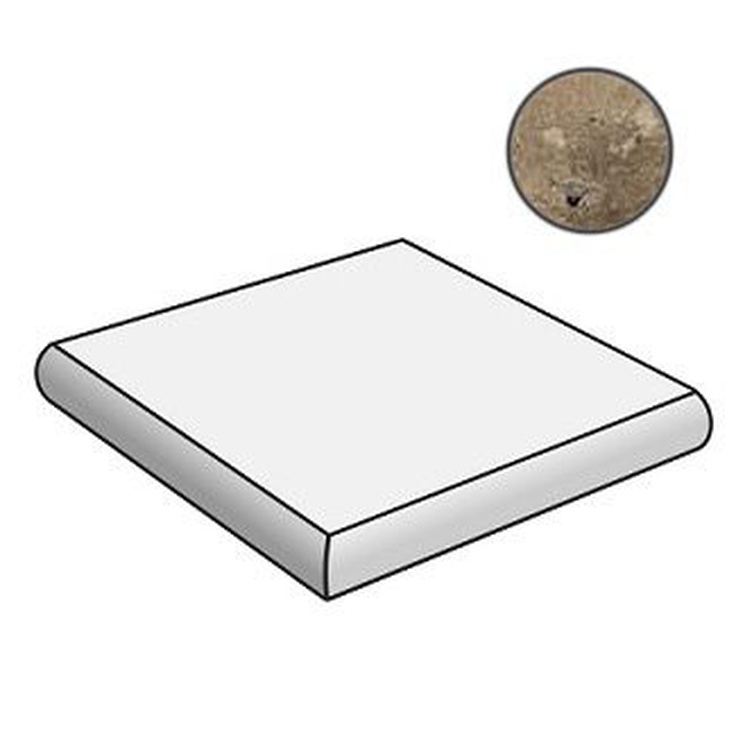 Sant Agostino Terre nuove CSATATWA02 Top Scala Ang Warm Ступень 30x30 см, Италия, под камень  - фото 1