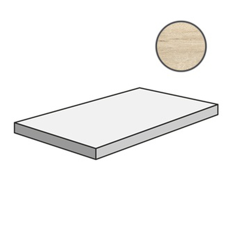 Sant Agostino Timewood CSAGADTH12 Ang Gradino Dx Honey Угловая ступень 33x120 см, Италия, под дерево - фото 1