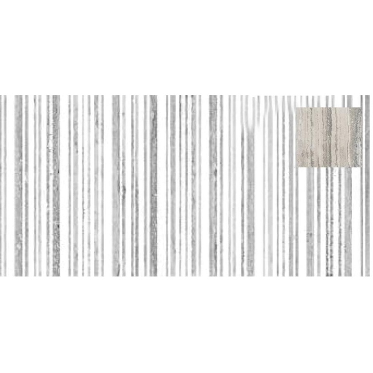 Sant Agostino Tipos CSATRISI12 Rigato Silver Декор 60x120 см, Италия - фото 1