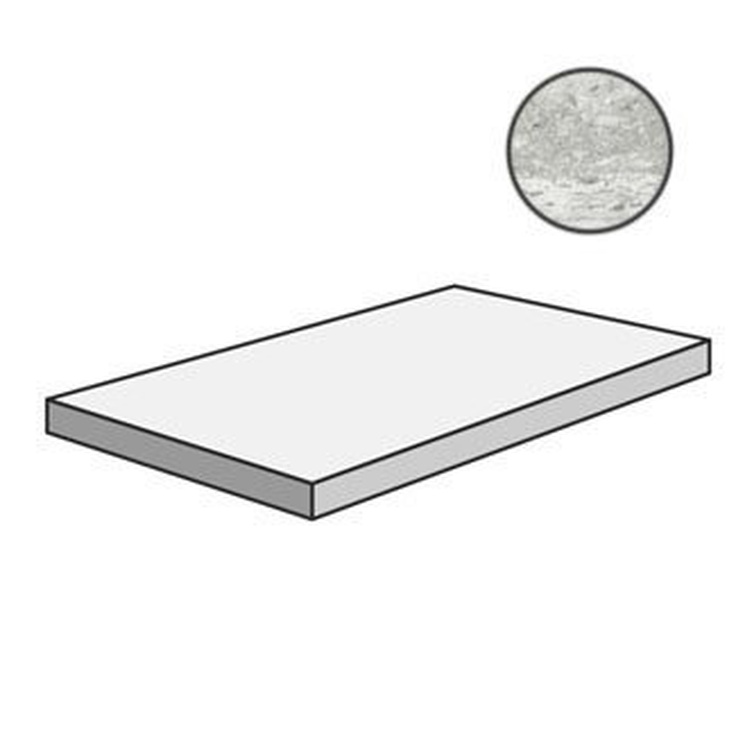 Sant Agostino Tipos CSAGADTW12 Gradone Ang Dx White Угловая ступень 33x120 см, Италия, под камень  - фото 1