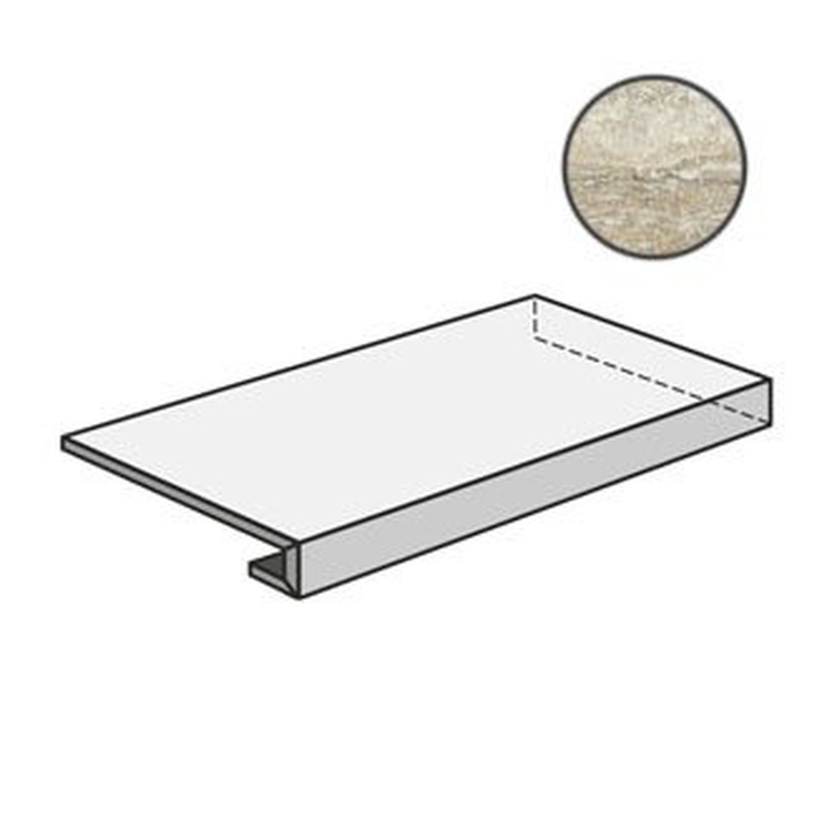 Sant Agostino Tipos CSAGASST12 Gradone Ang Sx Sand Угловая ступень 33x120 см, Италия, под камень  - фото 1
