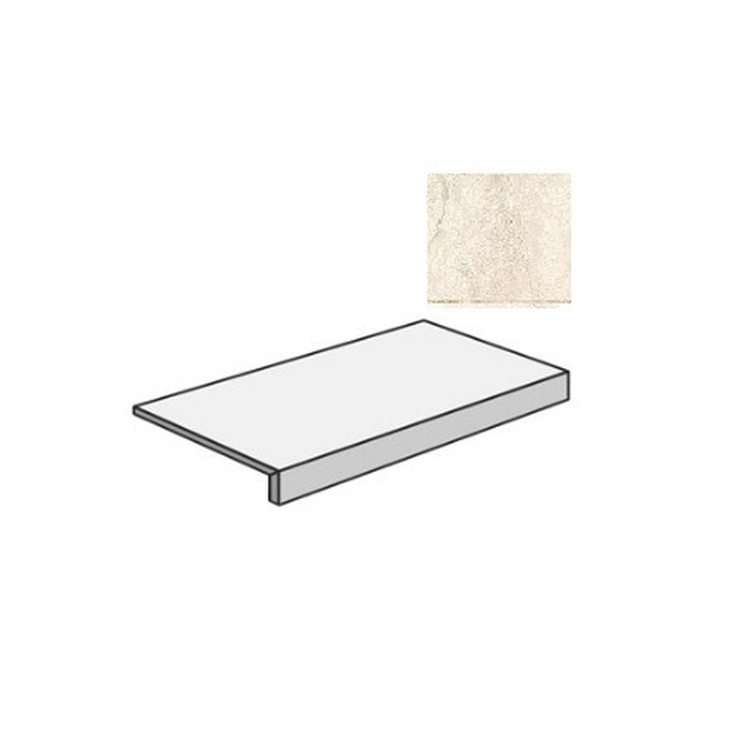 Sant Agostino Via Appia CSAGAVCI12 Gradone Vein Cut Ivory Ступень 33x120 см, Италия, под камень  - фото 1