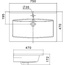 Santek Элина 1.WH50.1.619 75 Мебельная раковина 47x75x17,2 см, Россия - фото 2