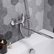 Santek Нико WH5A12005C001 Для ванны с душем Хром Смеситель для ванны, Россия - фото 1 - фото 2