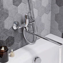 Santek Нико WH5A12005C001 Для ванны с душем Хром Смеситель для ванны, Россия - фото 1 - фото 3