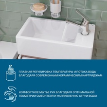 Santek Венга WH5A02003C001 Для раковины Хром Смеситель для раковины, Россия - фото 1 - фото 4