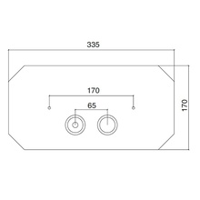 Sbordoni Romana SB071NI Никель Кнопка смыва 33,5x17 см, Италия - фото 1 - фото 2