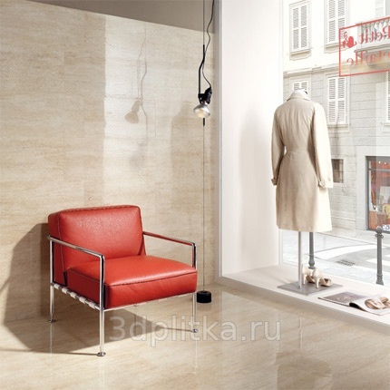 Serenissima Capri I Travertini керамогранит, Италия, под камень  - фото интерьера 1