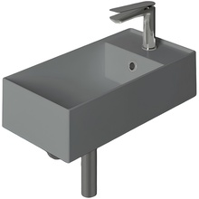 Simas Agile Серая матовая R 50 Раковина 27x50x13 см, Италия - фото 1 - фото 1