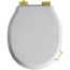 Simas Lante LA007bi/oro С микролифтом Белый/Золото Крышка-сиденье 53,5x38,5x5 см, Италия - фото 2