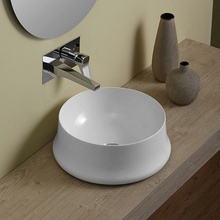 Simas Sharp SH02bi*0 Накладная  Белая 42 Раковина 42x42x16 см, Италия - фото 1 - фото 2