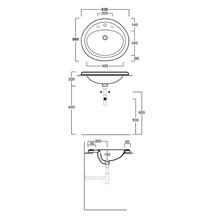 Simas Top E Lavabi D Arredo S51 bi*1 Белая 63 Раковина 56x63x20,5 см, Италия - фото 1 - фото 4