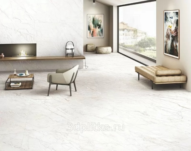 Simpolo Antique Oro 79,8x159,8 см, керамогранит, Индия, под мрамор - фото интерьера 1