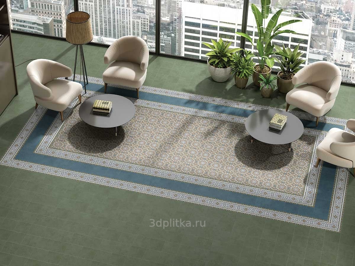 Simpolo Folk 19,8x19,8 см, керамогранит, Индия - фото интерьера 1