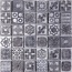 Skalini Decos D-PLT3 Серая 36 чипов на сетке Мозаика 30,5x30,5 см, Италия, под мозаику - фото 1