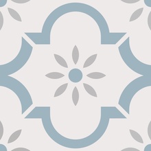 Smile Tile Эклектика Арабески голубой Керамогранит 20x20 см, Индия, ничего - фото 1 - фото 1