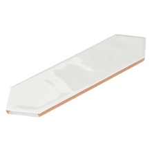 Smile Tile Picket Bianco Настенная плитка 7,5x30 см, Индия - фото 1 - фото 2
