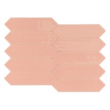 Smile Tile Picket Rose Настенная плитка 7,5x30 см, Индия - фото 1 - фото 3