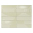 Smile Tile Rivera Pistachio Настенная плитка 7,5x30 см, Индия, под кирпич  - фото 1