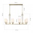ST-Luce Brass SL1403.333.08 Люстра подвесная 97x38x46,5 см, Италия - фото 11