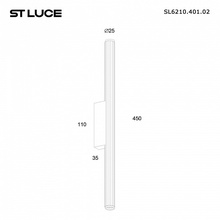 ST-Luce Lilt SL6210.401.02 Настенный светильник 45x2,5 см, Италия - фото 1 - фото 3