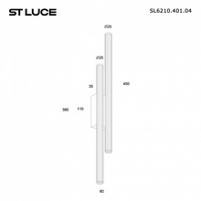 ST-Luce Lilt SL6210.401.04 Настенный светильник 60x7 см, Италия - фото 1 - фото 3