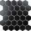 Starmosaic Homework IDL4810 Hexagon small Black Matt Мозаика 26,5x27,8 см, Китай, под мозаику - фото 1