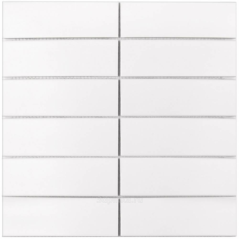 Starmosaic Homework V-VW56000 White Matt Мозаика 30x30 см, для ванной, стиль: современный, цвет: белый, Китай, под мозаику - фото 1