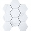 Starmosaic Homework PMFQ82223 Hexagon Big Carrara Matt Мозаика 25,6x29,5 см, Китай, под мозаику - фото 1