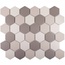 Starmosaic Homework JMT55221 Hexagon small Grey Mix Antislip. Мозаика 28,2x32,5 см, Китай, под мозаику - фото 1