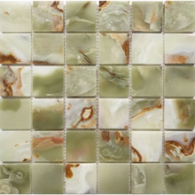 Starmosaic Wild Stone Green Onyx 48 Мозаика 30,5x30,5 см, для ванной, стиль: современный, цвет: зеленый, Китай, под мозаику - фото 1 - фото 1