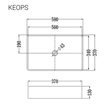 Staro Keops Blanco Brillo С0005281 Белая глянцевая 58 Раковина 37x58x13 см, Индия - фото 1 - фото 3