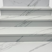 Staro L Ступени Statuario Calipso Matt с подступенником Ступень 32x120 см, Индия, под мрамор - фото 1 - фото 2