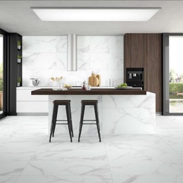 Stn Ceramica Purity 40x120, для ванной, керамогранит, стиль: современный, цвет: белый, Испания, под мрамор, матовая - фото интерьера 1 - фото 1