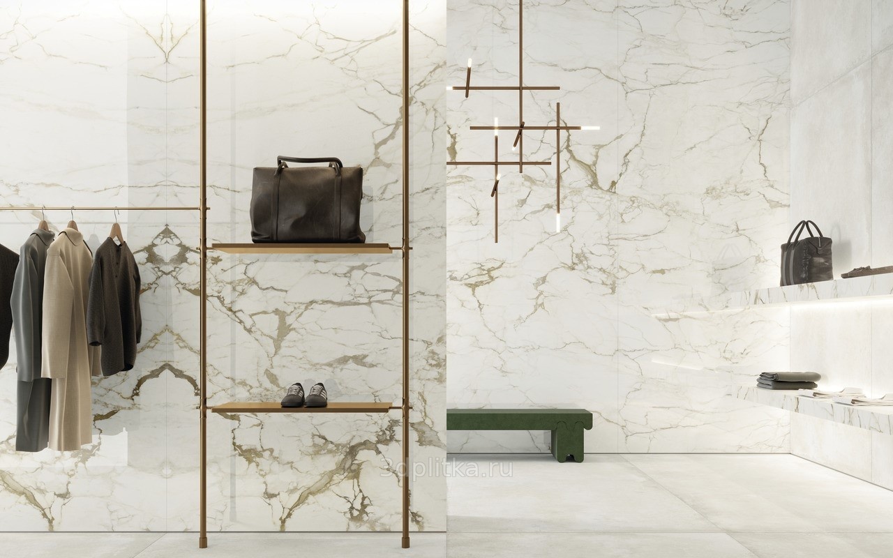 Stone Ultra Marmi 100x300, керамогранит, Италия, под камень  - фото интерьера 1