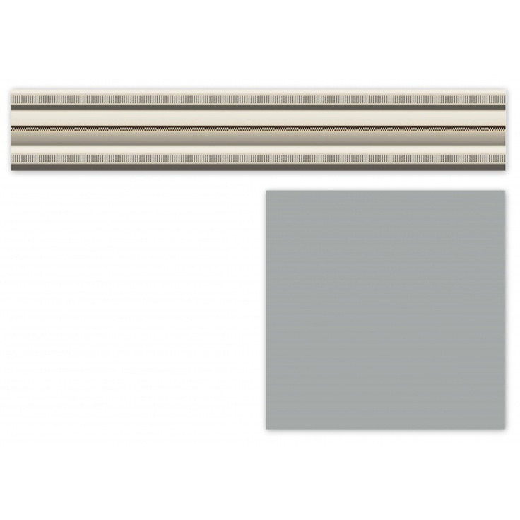 Stratos (Heralgi) Garden Listelo Classic Gris Бордюр 4x30 см, Испания - фото 1