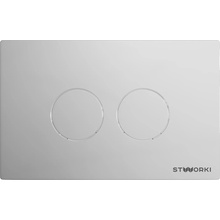 Stworki Хельсинки 500472 пластик, цвет глянцевый хром Кнопка смыва 1,05x26,7x17 см, Россия - фото 1 - фото 1