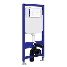 Stworki Хельсинки S33500WH с кнопкой  с шумоизоляцией Инсталляция для унитаза 50x135 см, Россия - фото 1 - фото 1