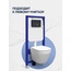 Stworki Кронборг S28500BK 2 в 1 С кнопкой смыва Матовый черный Инсталляция для унитаза 14x50x115 см, Россия - фото 2