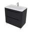 Style Line Бергамо СС-00002523 Графит 80 (напольная) Тумба для раковины 34,6x80x83 см, Россия - фото 1