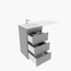Style Line Даллас СС-00002607 Серая L 110 (Три ящика) Тумба с раковиной 48x50x87,5 см, Россия - фото 2