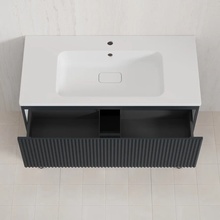 Style Line Марокко PLUS ЛС-00002508 Графит матовый 100 Тумба для раковины 47,8x99,7x72 см, Россия - фото 1 - фото 4