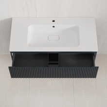 Style Line Марокко PLUS ЛС-00002488 Графит матовый 100 Тумба для раковины 47,8x99,7x55 см, Россия - фото 1 - фото 4