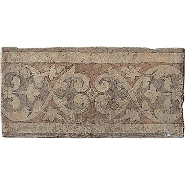 Tagina Terrae de Tarsina Decoro Girali Rasina Декор 17,25x35 см, Италия, под камень  - фото 1