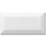 Tau ceramica Biselado Classic White M Настенная плитка 7,5x15 см, Испания, под кирпич  - фото 1
