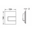 Tece Square Urinal 9242812 Кнопка смыва для писсуара 2x12,4x14,4 см, Германия - фото 2