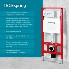 Tece TECEspring S401111 Кнопка смыва Хром глянцевый Система инсталляции (комплект) Германия - фото 1 - фото 3