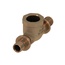 Tece TECEflex 709801 с внутренней резьбой (муфта) 90° 16x1/2"x16 бронза Тройник Германия - фото 1