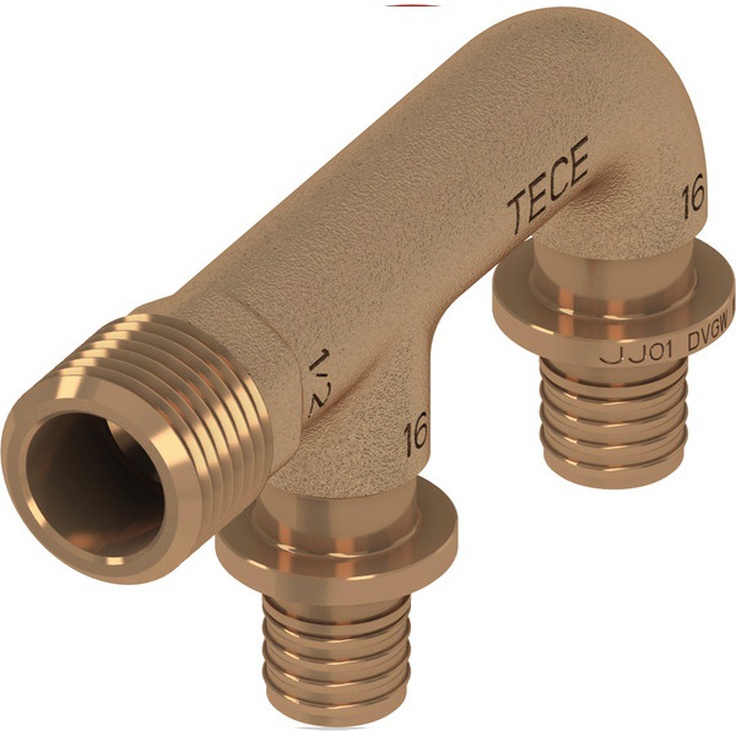 Tece TECEflex 708608 16 x 1/2", бронза Двойное соединение Германия - фото 1 Tece TECEflex 708608 16 x 1/2", бронза Двойное соединение Германия - фото 1