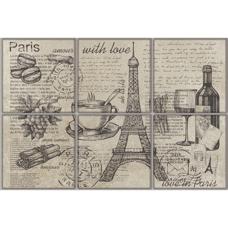 Terracotta Vintage TD-VV-D-PAR Paris Декор 20x30 см, Россия, под обои - фото 1 Terracotta Vintage TD-VV-D-PAR Paris Декор 20x30 см, Россия, под обои - фото 1